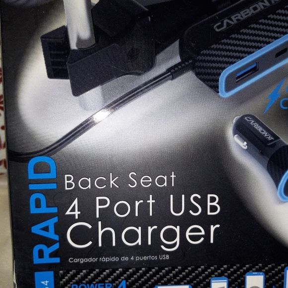 NEW IN BOX RAPID Back Seat 4 Port USB Charger - Picture 2 of 5